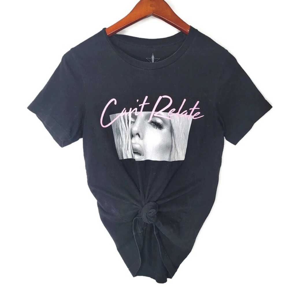 Jeffree star can't relate black tee shirt size small cotton.